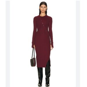 NWT Alix NYC Pearson Dress in Sangria Sz S